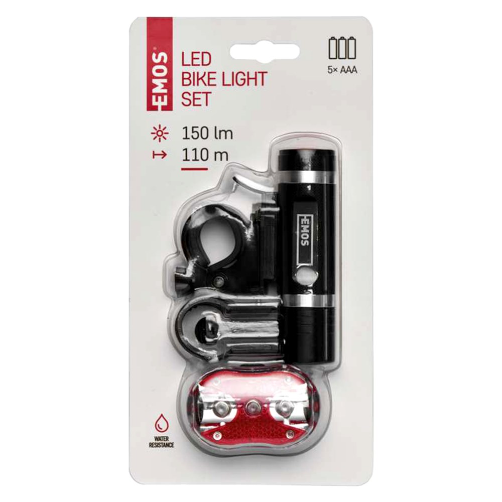 Bicycle lights, Emos, COB LED, 150 lm, 110m max, 3xAAA/2xAAA