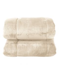 Fleece quilt, double, polyester, white, 220x250 cm, 250 gr/m²