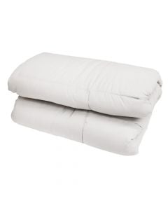 Quilt, single, cover: 100% cotton, filling: microfiber, white, 350 g, 160x240 cm