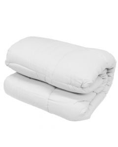 Quilt, double, cover: 100% cotton, filling: microfiber, white, 350 g, 220x240 cm