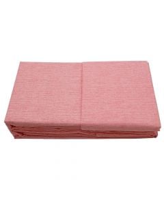 Çarçafë set HomeLife, tek, 20%  poliester/ 80% pambuk, rozë, 165x240 cm; 90x190 cm; 50x80 cm (x1)