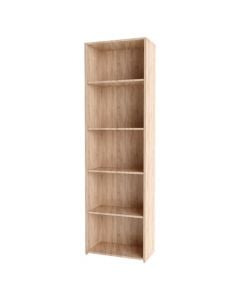 Bookcase, melamine, sonoma, 65x25xH183 cm