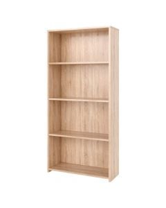 Bookcase, melamine, sonoma, 65x25xH138 cm