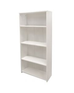 Bookcase, melamine, white, 65x25xH138 cm