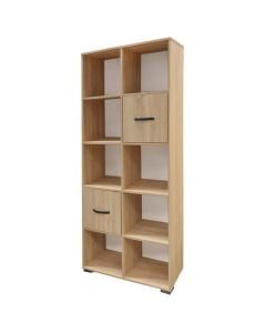 Bookcase, melamine, sonoma, 75x30xH180 cm