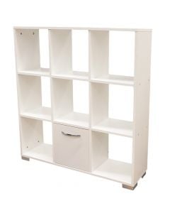 Bookcase, melamine, white, 90x25xH99 cm