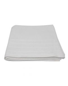 Shower towel, 100% cotton, white, 400 gr/m², 70x140 cm