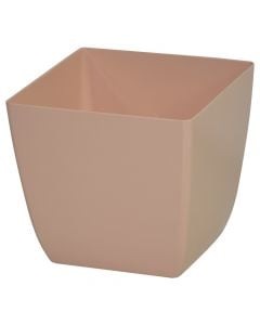 Square flower pot, SANTIAGO PASTEL, plastic, ice blue, 20x20xH17 cm