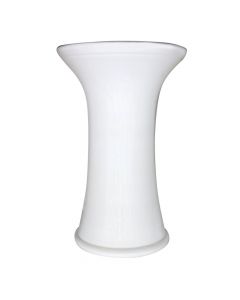 Vazo lulesh, qeramike, e bardhë, Ø60 cm