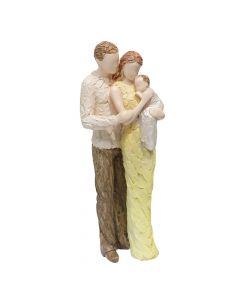 Statujë dekorative,  Family, porcelan, shumëngjyrësh, 27 cm