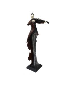 Statujë dekorative, Violin Performance, porcelan, shumëngjyrësh, 7x7xH30 cm