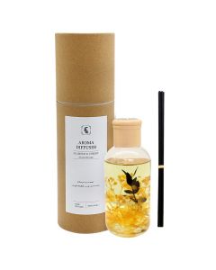 Aromatik ambienti, me lule të thara, 250 ml, vajra aromatik, xham, transparent