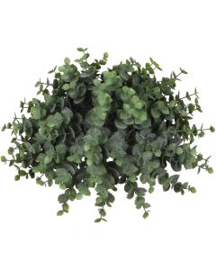 Lule artificiale, Eucalyptus, plastike, jeshile, Ø26xH15 cm