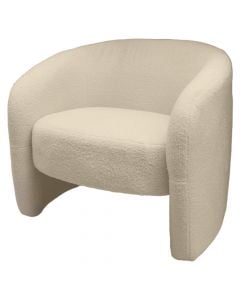 Sofa, Teddy, textile upholstery, wood frame, beige, 85x71.5xH72 cm