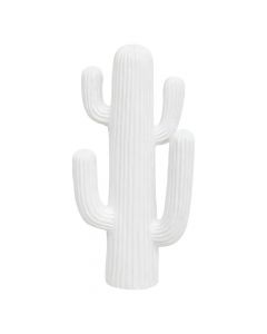 Objekt dekorues,  Cactus,  polimagnez,  e bardhë,  28x14.5xH57 cm