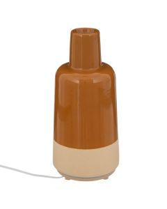 Diffuser for essential oils, Marty, 150ml, porcelain/polypropylene, ocher 10.5x10.4xH22.5 cm