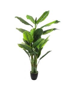Lule artificiale,  Banana Tree ,  në vazo,  PE/VA,  jeshile ,116X116xH168 cm