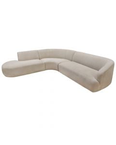 Corner sofa, left, Ote Sea, textile upholstey, beige, (357x335)x95xH74 cm