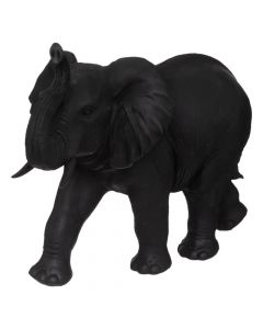 Objekt dekorues, Elephant, polirezinë, e zezë, 67.5x30.5xH50 cm
