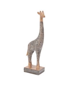 Objekt dekorues, Giraffe, rezinë, kafe, 9x6x H31 cm