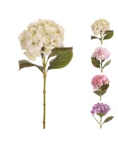 Lule artificiale, Hydrangea, plastike, të ndryshme, 65 cm