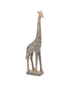 Statujë dekorative, Giraffe, poliston, kafe, 51 cm