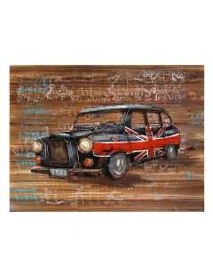 Pikturë,  BRITISH CAB,  punim me metal,  60x80 cm
