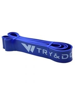 Llastik per ushtrime fitnessi, TRY & DO, 110x4.5x0.5 cm, blu