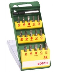 Screwdriver bit, Bosch, 16 pc