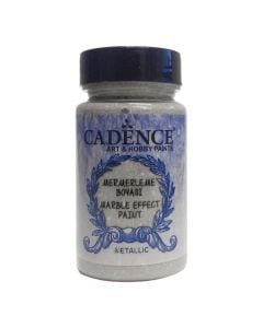 Boje akrilike, Cadence, Marble efect, 90 ml, silver, efekt mermeri