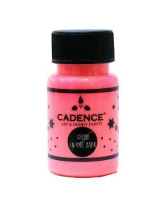 Boje Fluoreshente, Cadence, Glow in the Dark, 50 ml, ngjyra roze