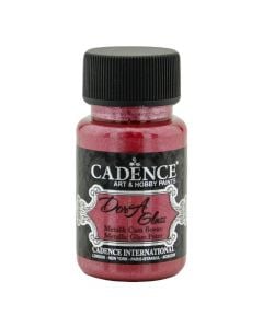 Boje per xham, Cadence, Dora metallic paint, e kuqe, 50 ml