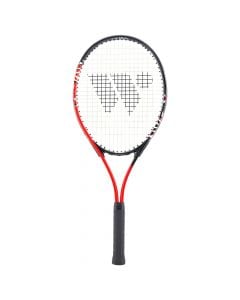 Tennis racket, Wish, 27, aluminum body, impact 21-24 kg, weight 300 g, color red and black