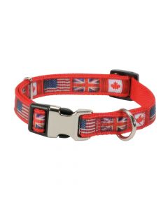 Dog collar, Camon, Flags, 20 mm