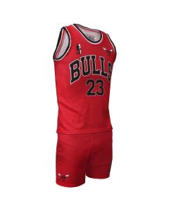 Uniforme basketbolli per te rritur, 4U Sports, Bulls, Jordan, masa XL, kostumi 1, ngyra e kuqe