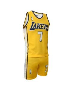 Uniforme basketbolli per te rritur, 4U Sports, LA Lakers, James, masa XS, kostumi 1, ngjyra e verdhe