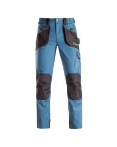 Work pants, Kapriol, Slick, size XXL, 260 g/m2, blue color