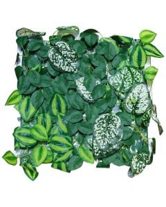 Gardh me gjethe artificiale, Giardino Verde, Wandering Jew, 33 x 33 cm, 1.0 kg, 32 gjethe, ngjyra jeshile me nuanca