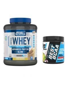 Protein, Applied Nutrition, banana milkshake 2.27 kg, 70% protein + Amino Acids, bpi Sports Best Bca