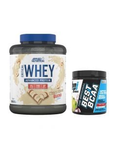 Protein, Applied Nutrition, White Choco Bueno, 2 kg, 70% protein + Amino Acids, bpi Sports Best Bca