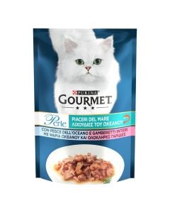 Ushqim për mace, Gourmet, Perle, 85 g, me peshk