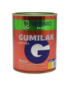 Paint for metal, Vechro Gumilak, 750ml, yellow 603, 14-16 m²/lt, 2-3 drying hours