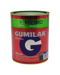 Paint for metal, Vechro Gumilak, 750ml, green 632, 14-16 m²/lt, 2-3 drying hours