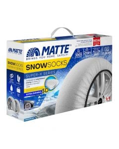 Veshje tekstili për borë, MATTE SNOW SOCKS SUPER-X-Series (White), masa L