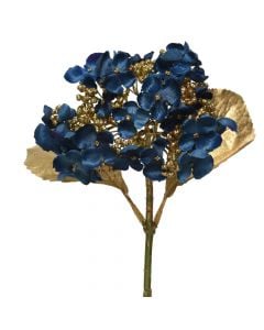 Dege dekorative me motive Christmas, Hydrangea, ngjyre blu, L19 x W15 x H67 cm