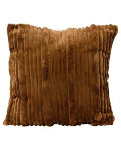 Decorative pillow, brown,  polyester, 45 x 45 x H10 cm