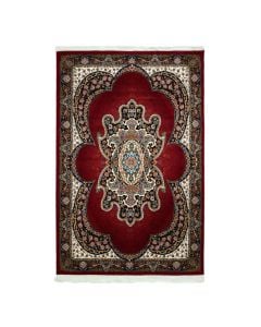 Persian carpet, acrylic/cotton/polyester, red, 150x225 cm