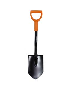 Short shovel, oval base, FISKARS, steel, 80 cm