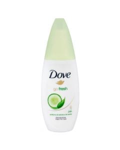 Antiperspirant spray, Cucumber, Go Fresh, Dove, plastic, 75 ml, white and green, 1 piece