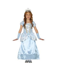 Halloween costume for children, Blue princess, polyester, blue, 7-9 years, 125-135 cm, 1 piece